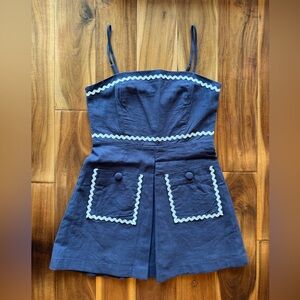English Factory Navy Dress